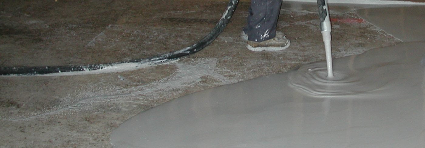 pouring cement