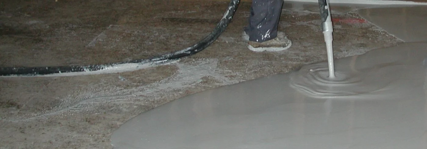 pouring cement