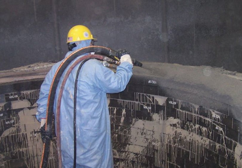 shotcrete workers